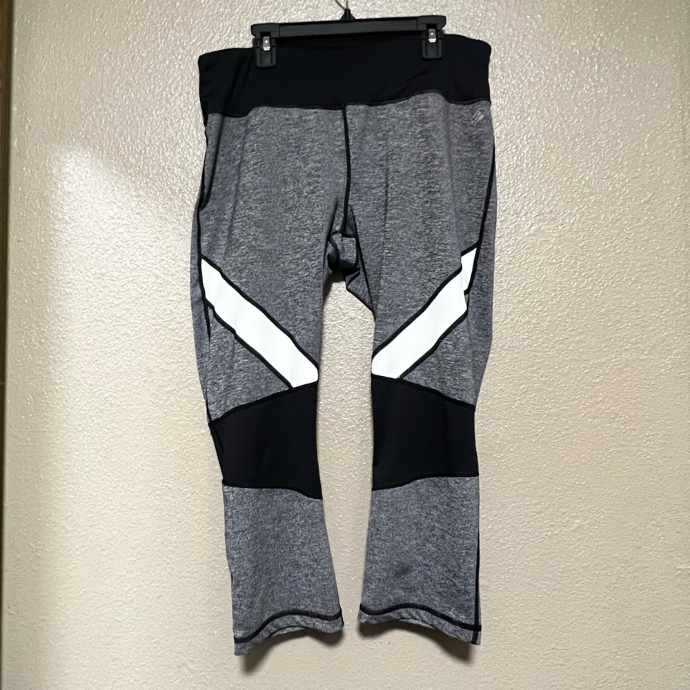 Nicole Miller High Rise Activewear Yoga Leggings Workout Gym Running Colorblock